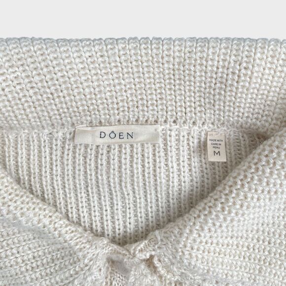 NWOT Doen Heleine Cardigan Hand knitted Women's Size Medium - Picture 11 of 13